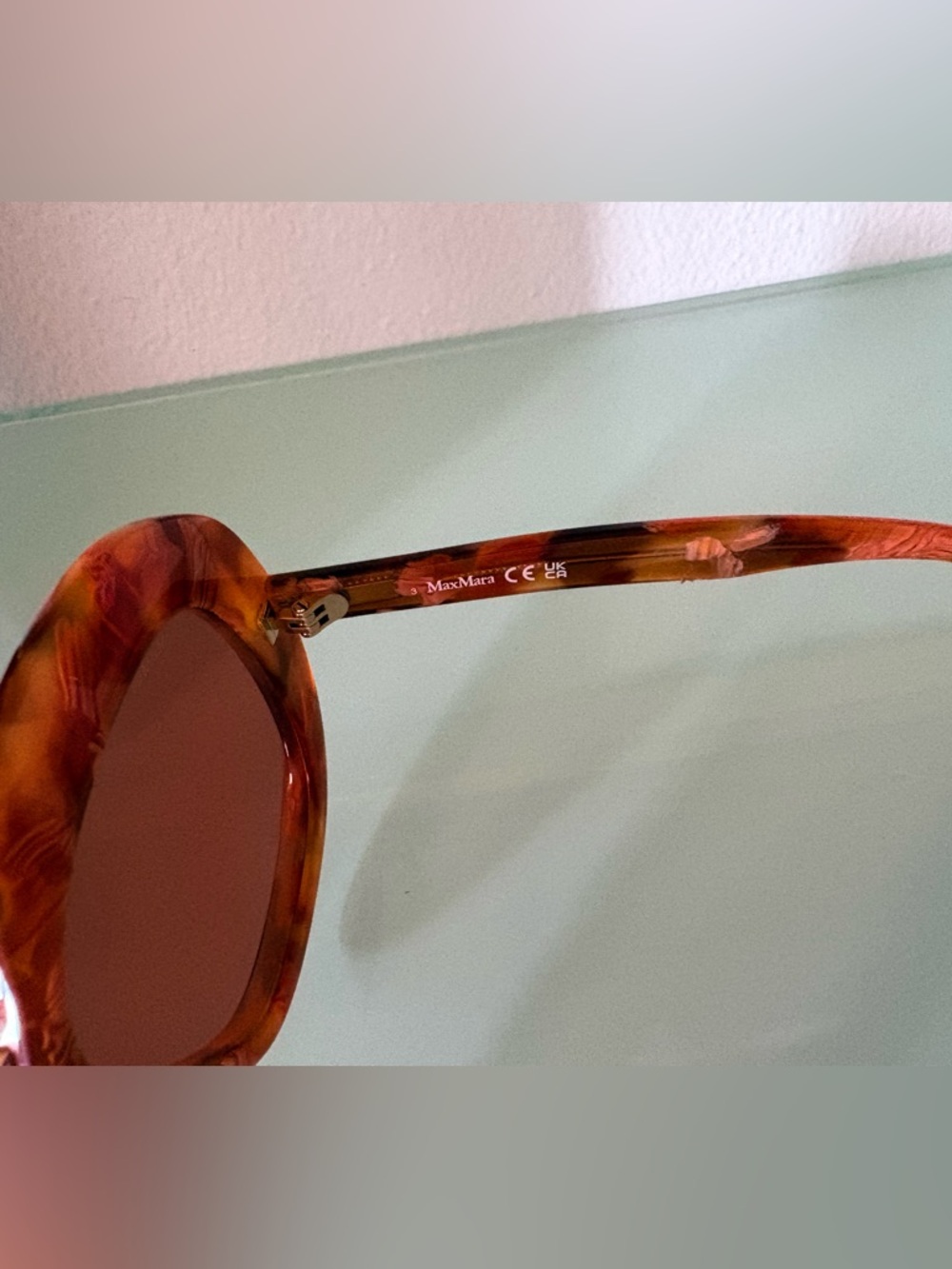 MaxMara Tortoiseshell Oversized Women’s Sunglasses - Picture 10 of 12